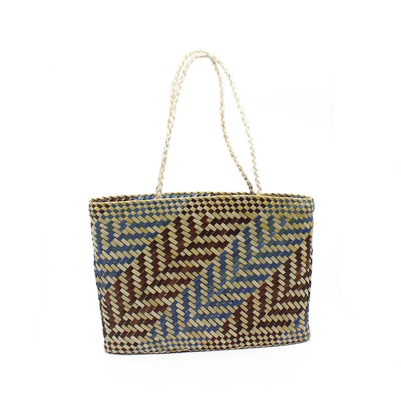 Kete Whakairo - Blue / Brown | by Bronwynn Billens