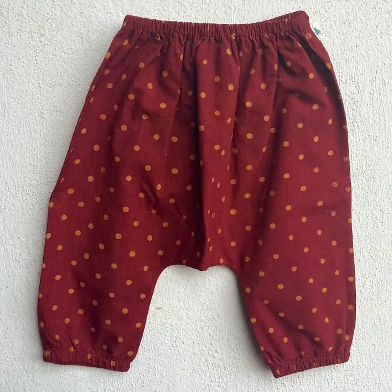 Kids Unisex Organic Cotton Madder Raidana Print Angrakha Top and Pants