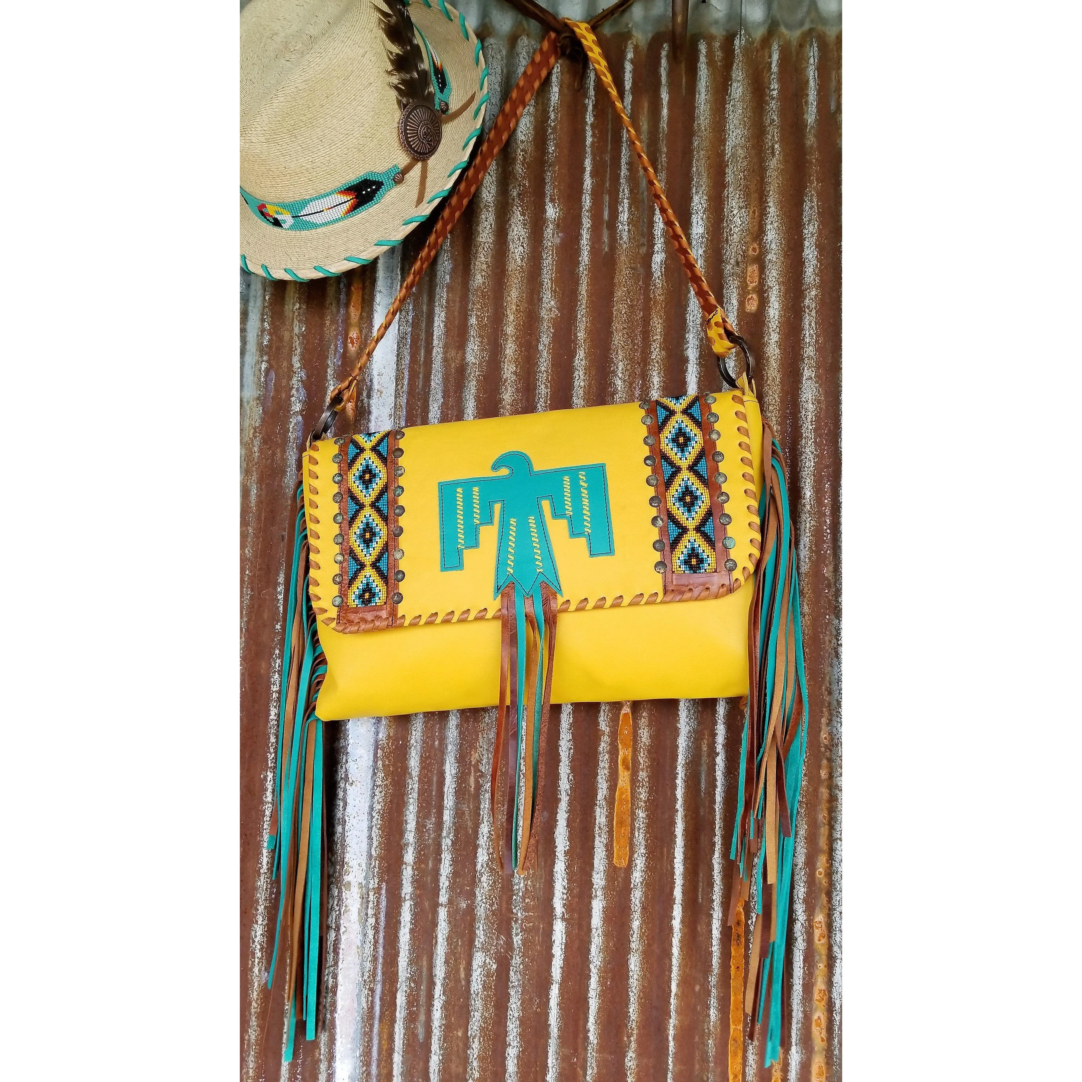 KurtMen X-Large Thunderbird Hand Clutch With Shoulder Strap