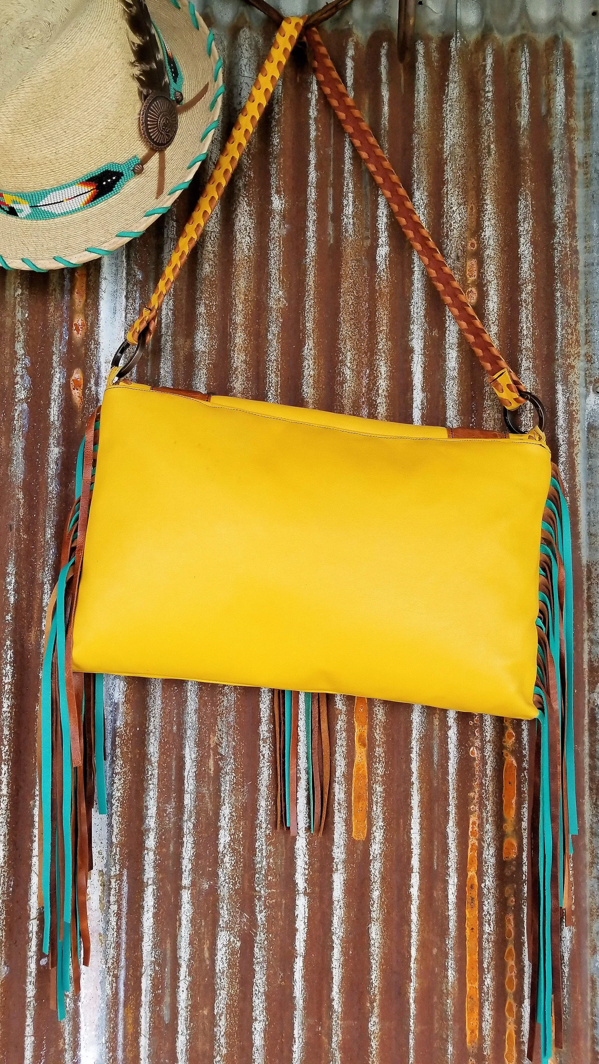 KurtMen X-Large Thunderbird Hand Clutch With Shoulder Strap
