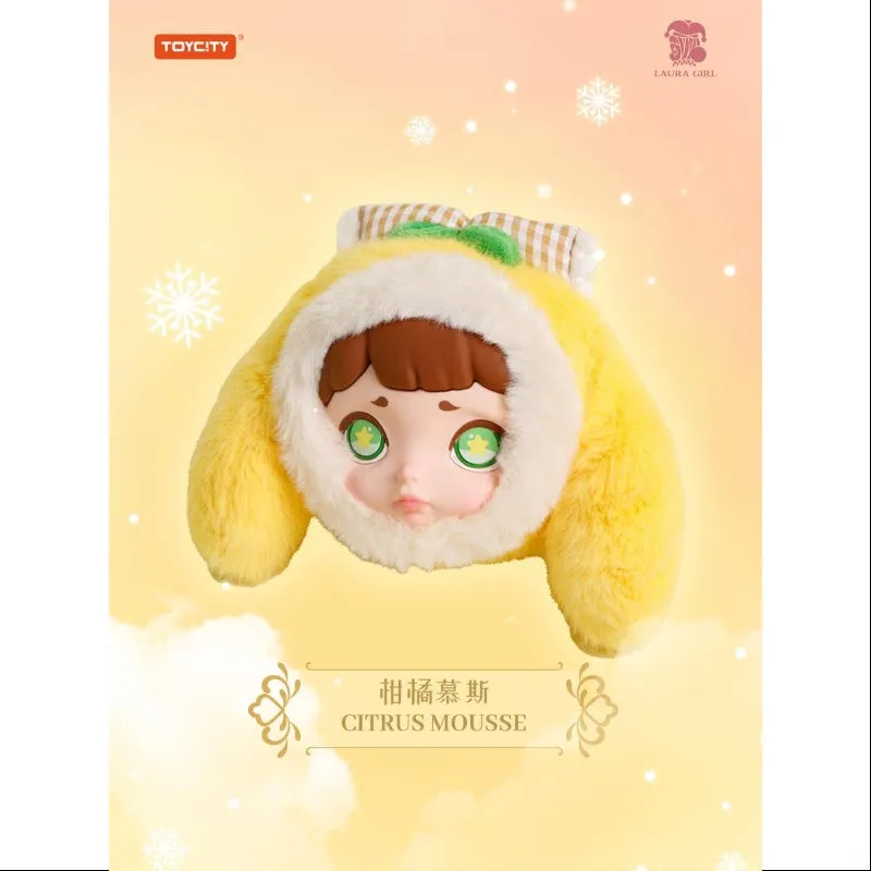 Laura Winter Tea Party Series Plush Headphone Bag Citrus Mousse