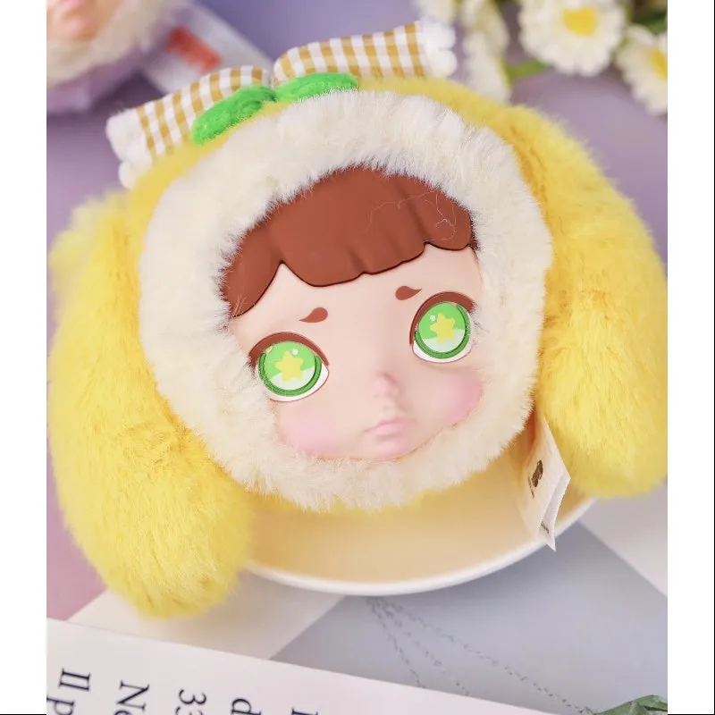 Laura Winter Tea Party Series Plush Headphone Bag Citrus Mousse