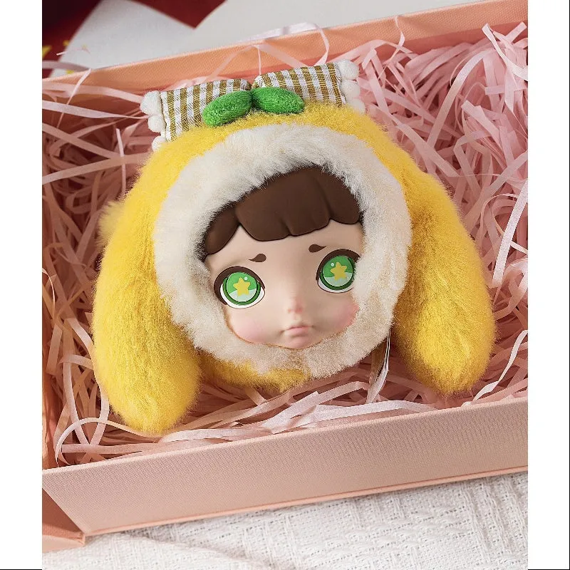 Laura Winter Tea Party Series Plush Headphone Bag Citrus Mousse