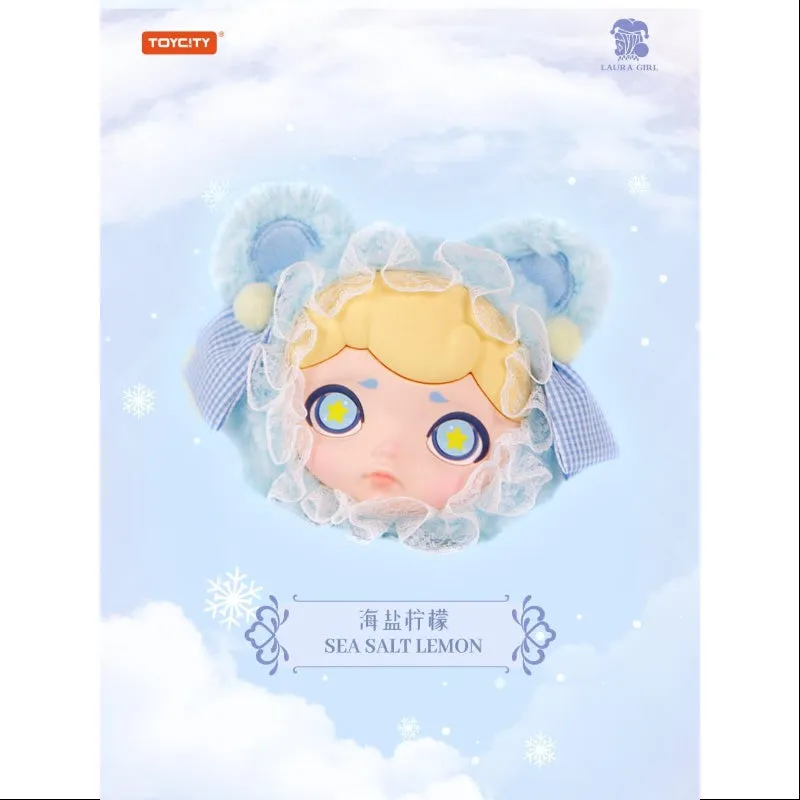 Laura Winter Tea Party Series Plush Headphone Bag Sea Salt Lemon
