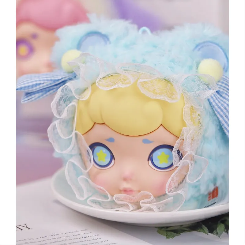 Laura Winter Tea Party Series Plush Headphone Bag Sea Salt Lemon