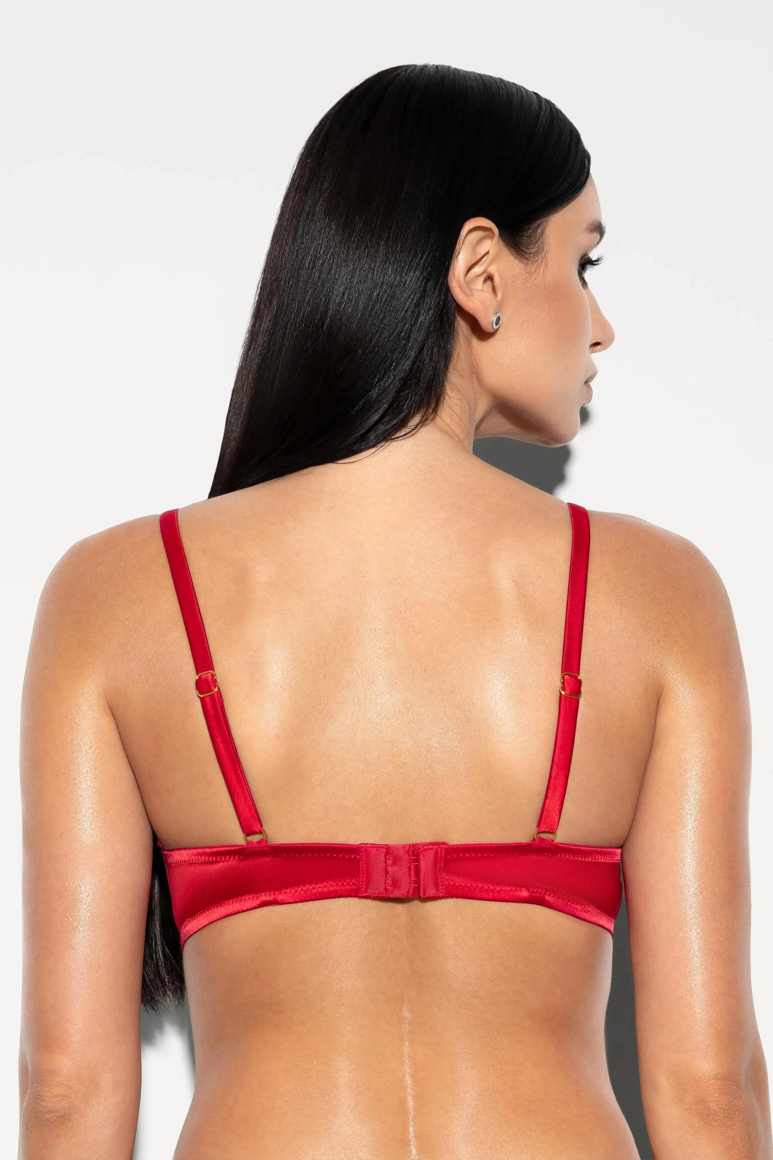Lea Ouvert Bra in Red