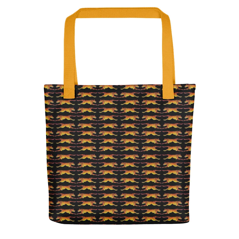 LEAPING TIGERS Tote bag
