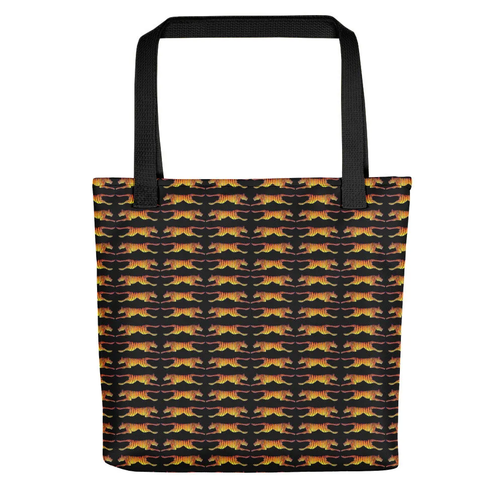 LEAPING TIGERS Tote bag