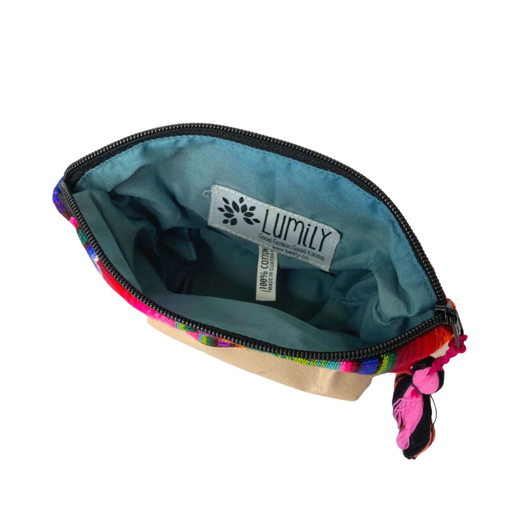 Leather Cosmetic Bag - Vegan, Guatemala