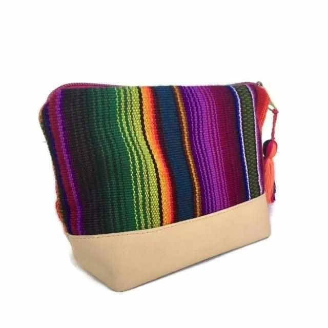 Leather Cosmetic Bag - Vegan, Guatemala