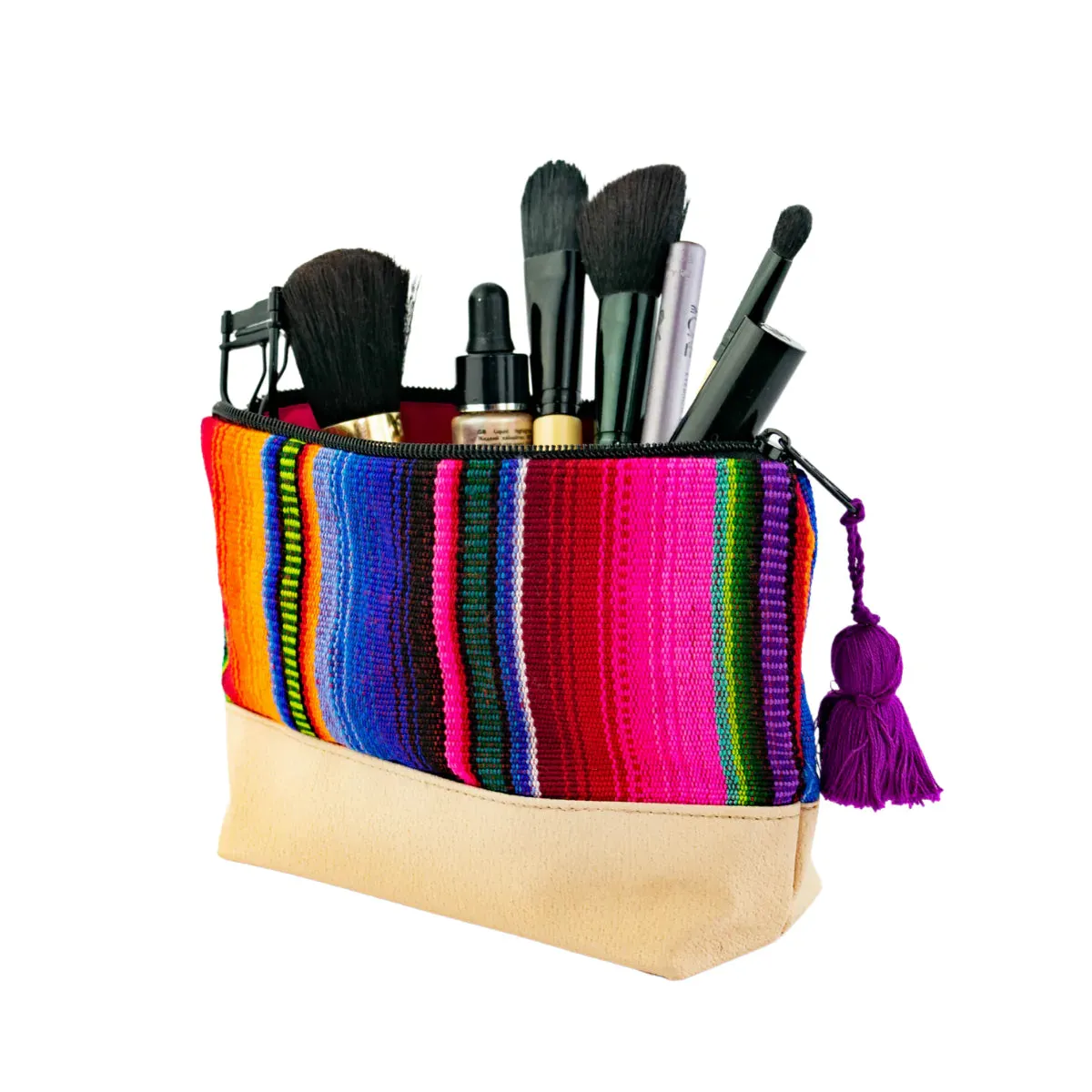 Leather Cosmetic Bag - Vegan, Guatemala