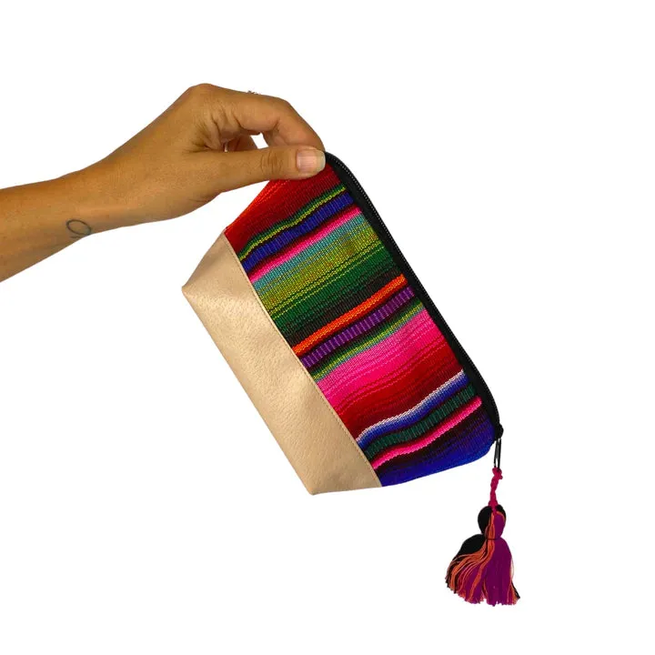 Leather Cosmetic Bag - Vegan, Guatemala