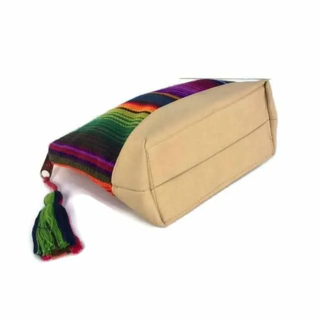 Leather Cosmetic Bag - Vegan, Guatemala