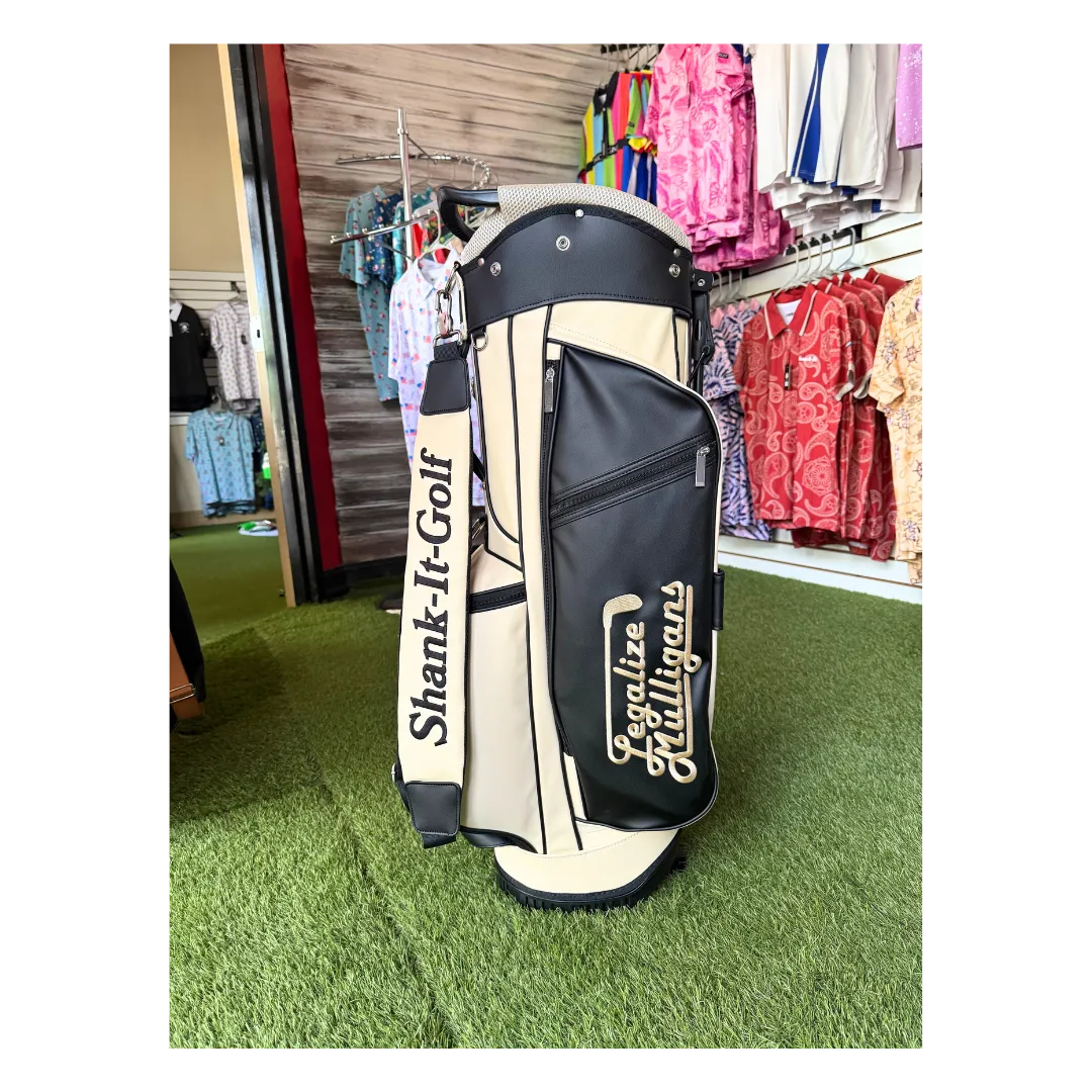 Legalize Mulligans Beige Golf Bag