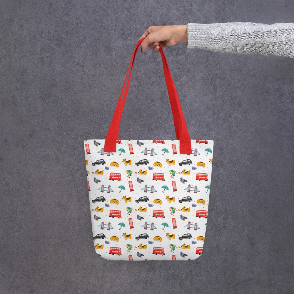 London Doodles - All Over Print - Tote Bag