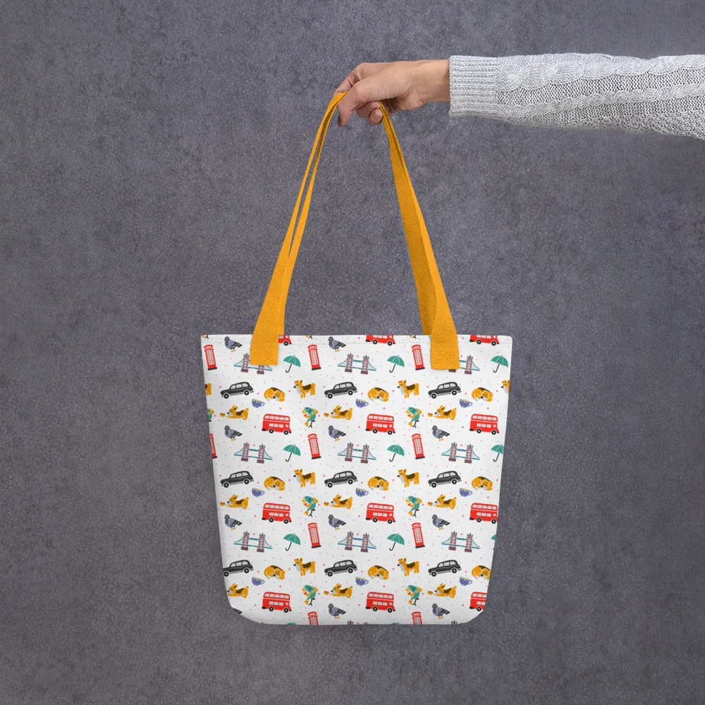 London Doodles - All Over Print - Tote Bag