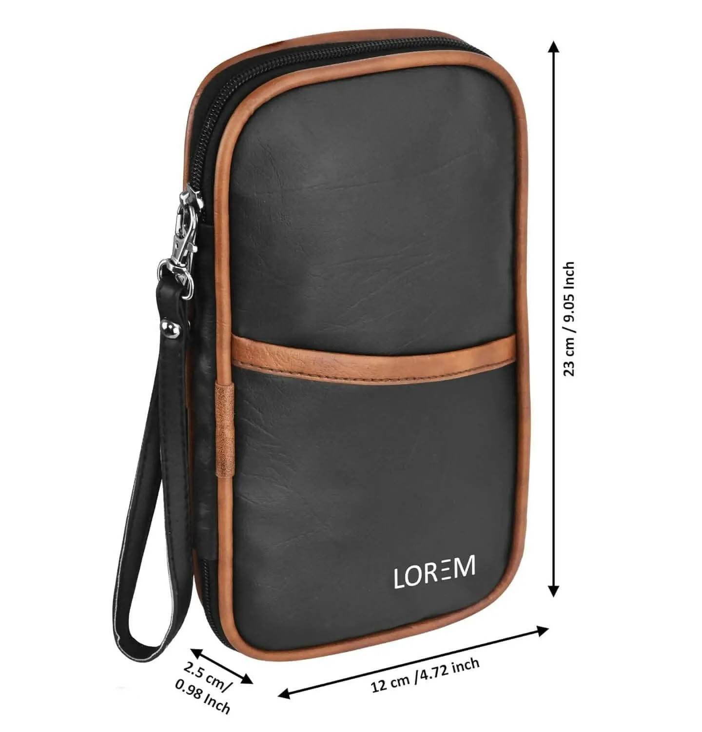 LOREM Men's and Women's Arificial Leather Passport,Ticket and Cash,Cheque Book Document Wallet Organizer Pouch OG04