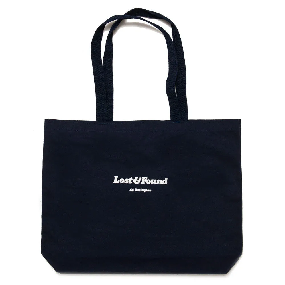 Lost & Found Canvas Tote Bag Navy
