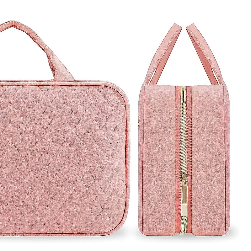 Makeup Cosmetic Case Storage Bag Cosmetic Bag Portable  Storage Bag with Adjustable Dividers for Cosmetics Makeup