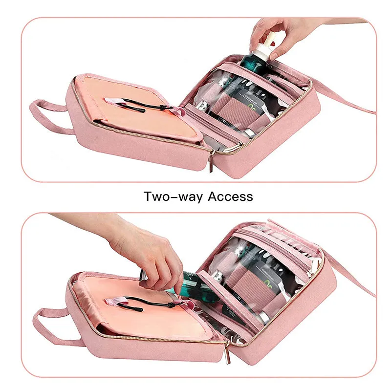 Makeup Cosmetic Case Storage Bag Cosmetic Bag Portable  Storage Bag with Adjustable Dividers for Cosmetics Makeup
