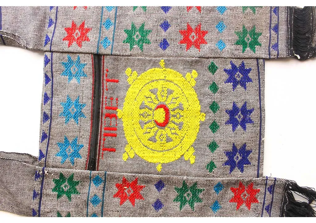 Mandala Embroidered Cotton Side Carry Tote Bag