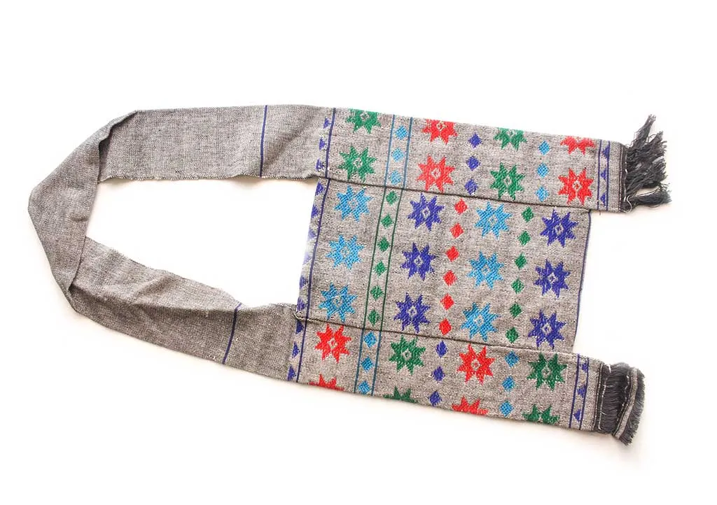 Mandala Embroidered Cotton Side Carry Tote Bag