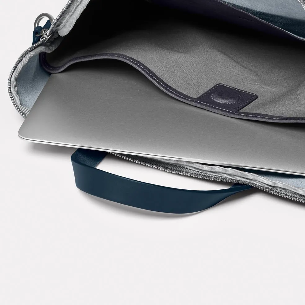 Marcus Calvert Leather Folio Bag in Dark Skies