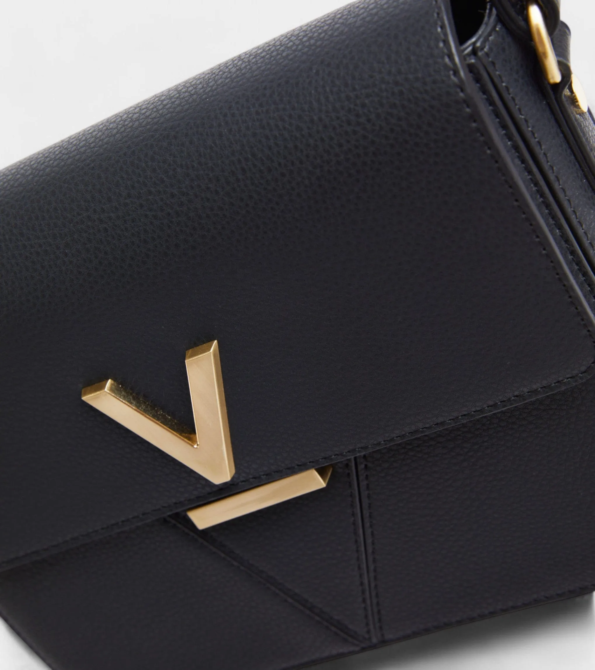 Margot Vegan Bio-Based Bamboo Leather Crossbody | Black