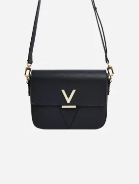 Margot Vegan Bio-Based Bamboo Leather Crossbody | Black