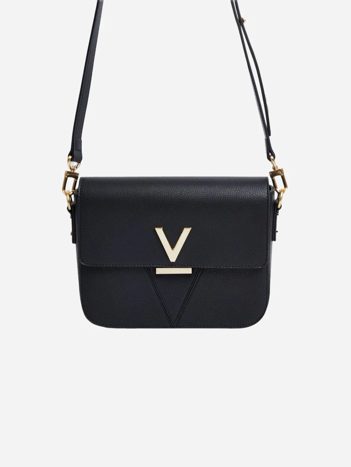 Margot Vegan Bio-Based Bamboo Leather Crossbody | Black