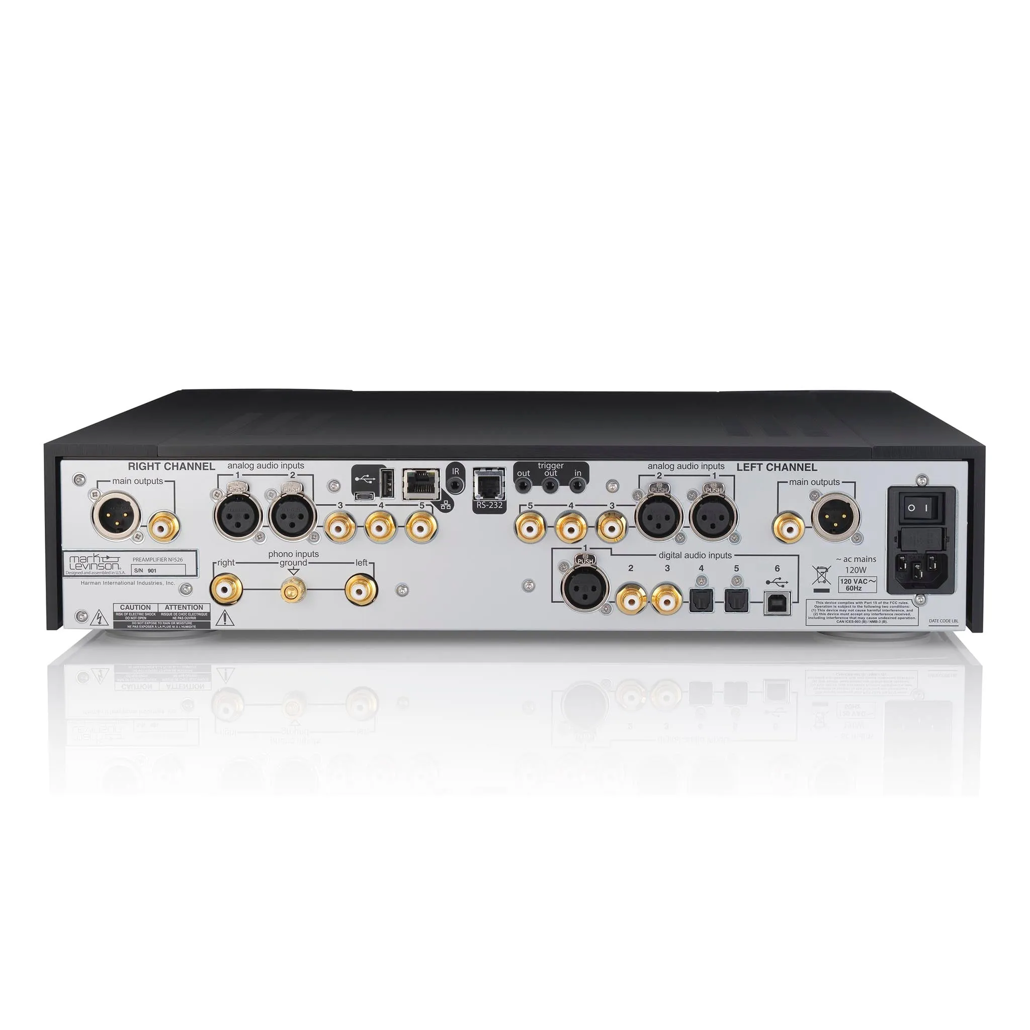 Mark Levinson No526 Dual-Mono Preamplifier with Precision Link DAC & Pure Phono