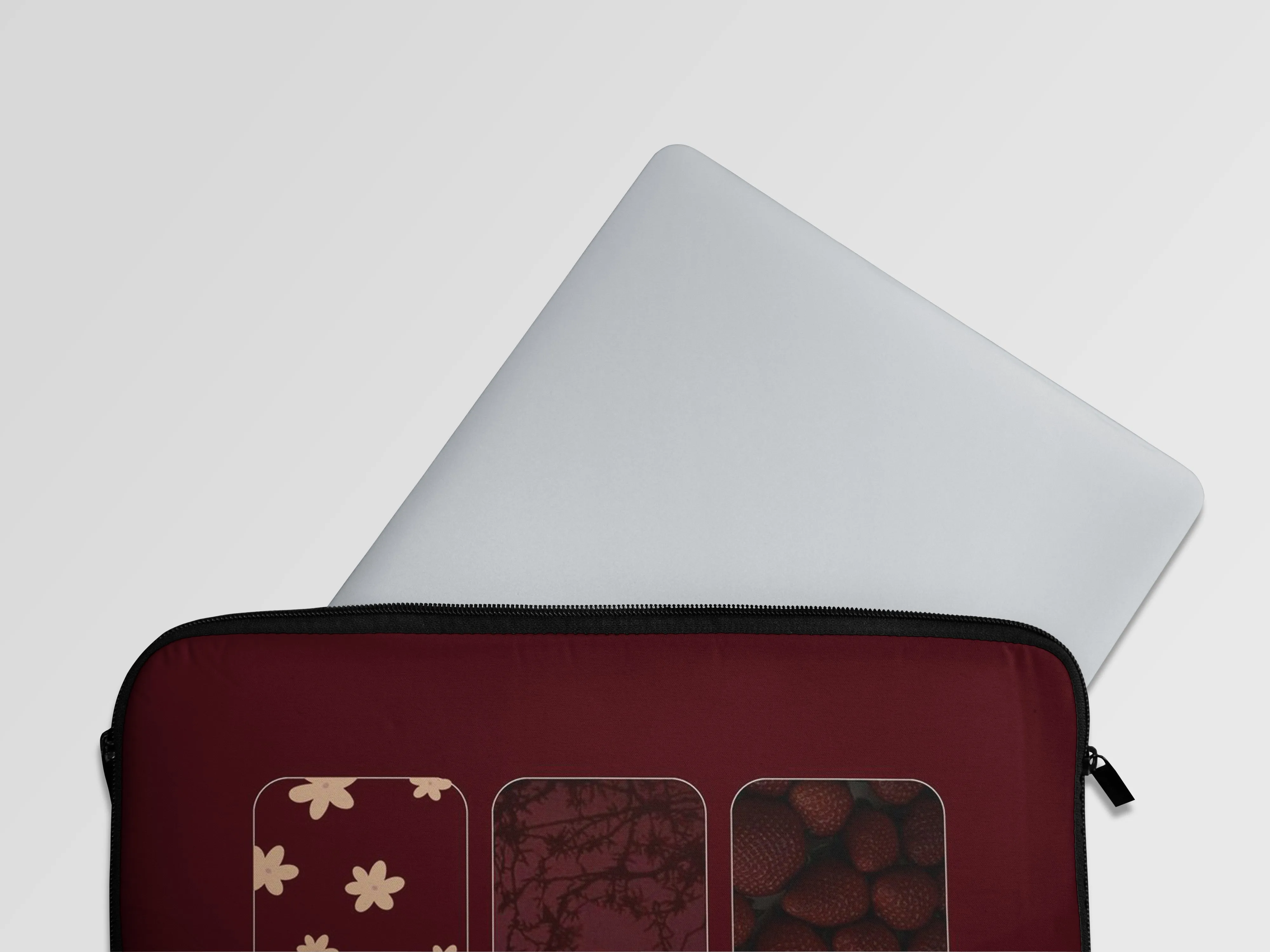 Maroon Abstract Laptop Sleeve Bag