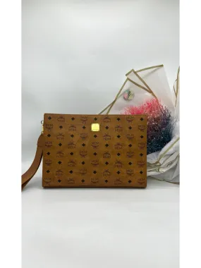 MCM Monogram Print Clutch Bag