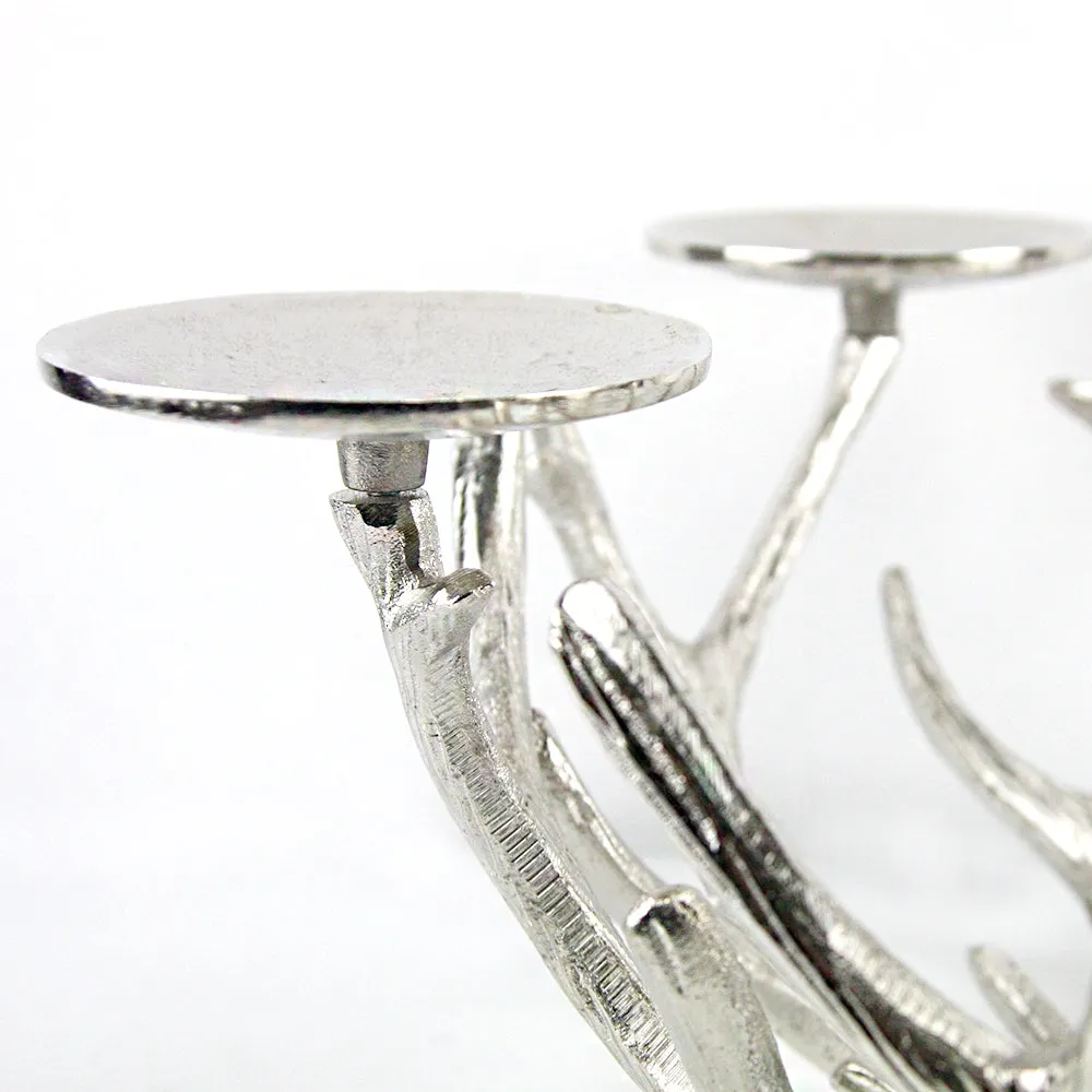 Metal Antler Candelabra Candle Holder