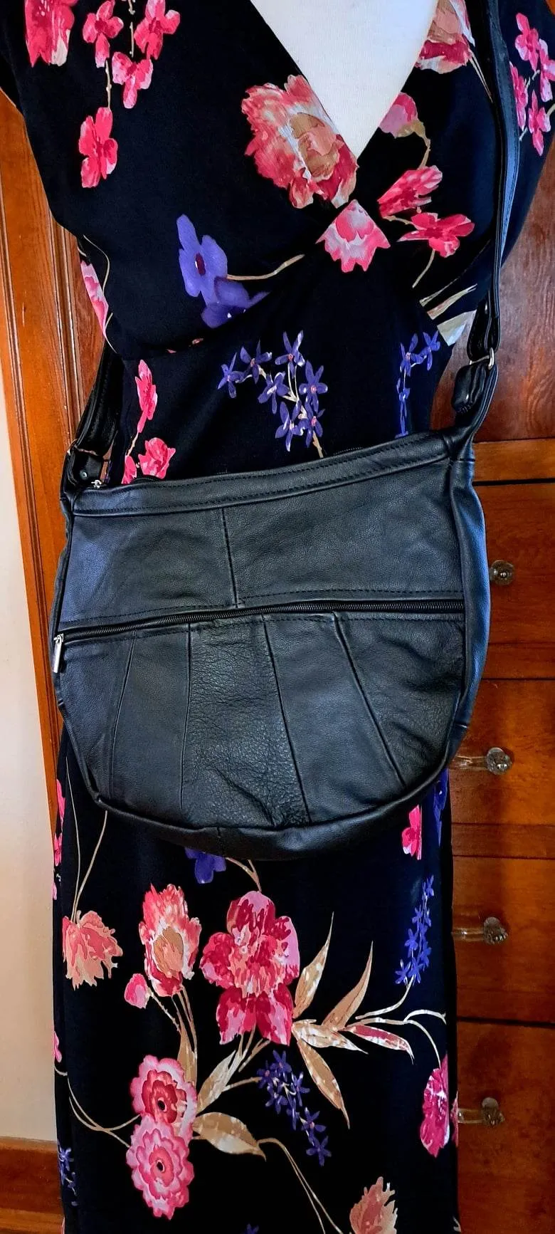 Mexican Leather Fringe Bag