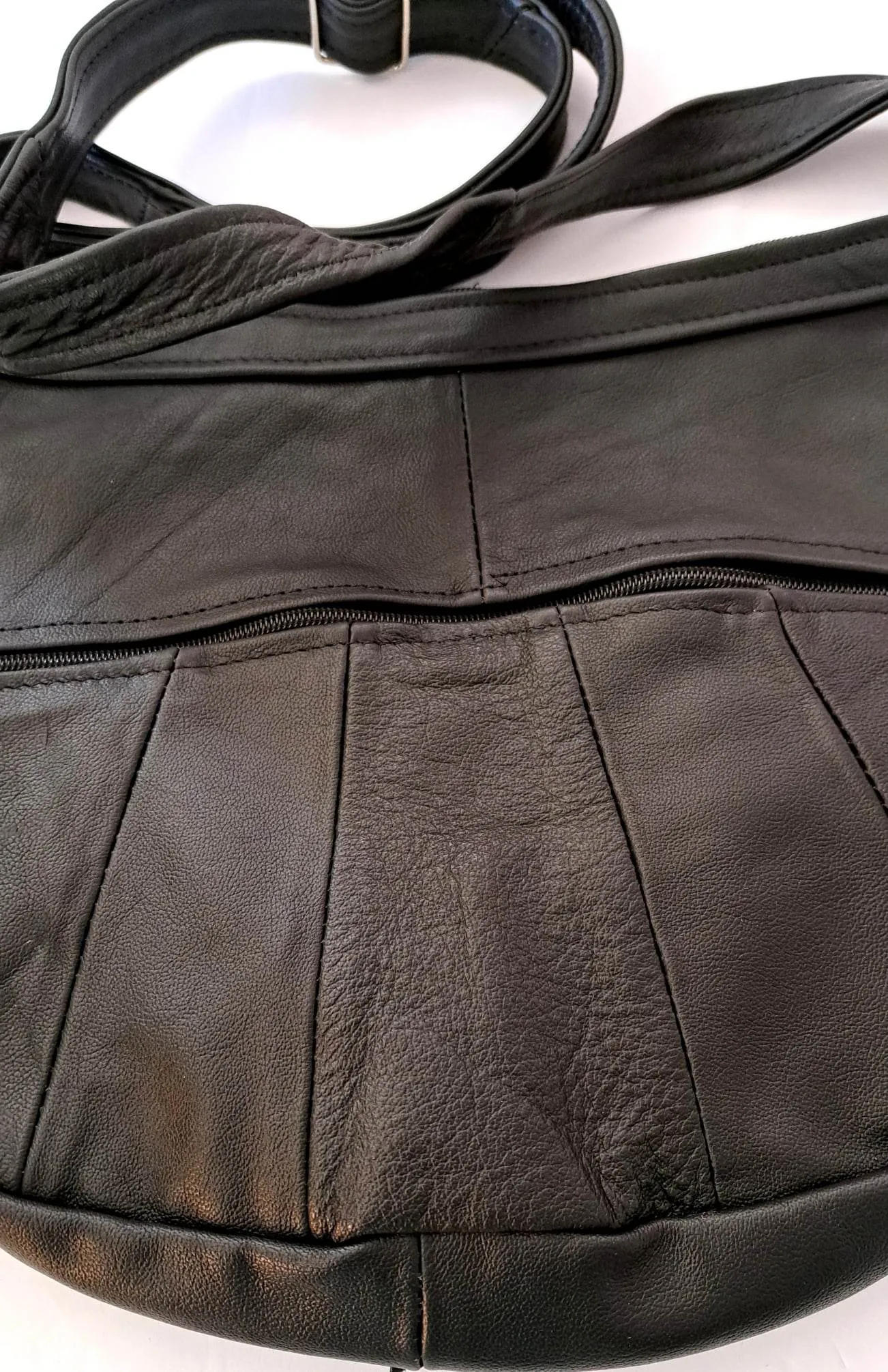 Mexican Leather Fringe Bag