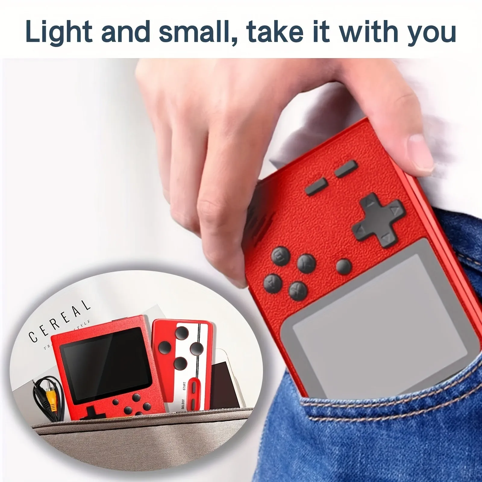 Mini Retro Game Console - 500  Games