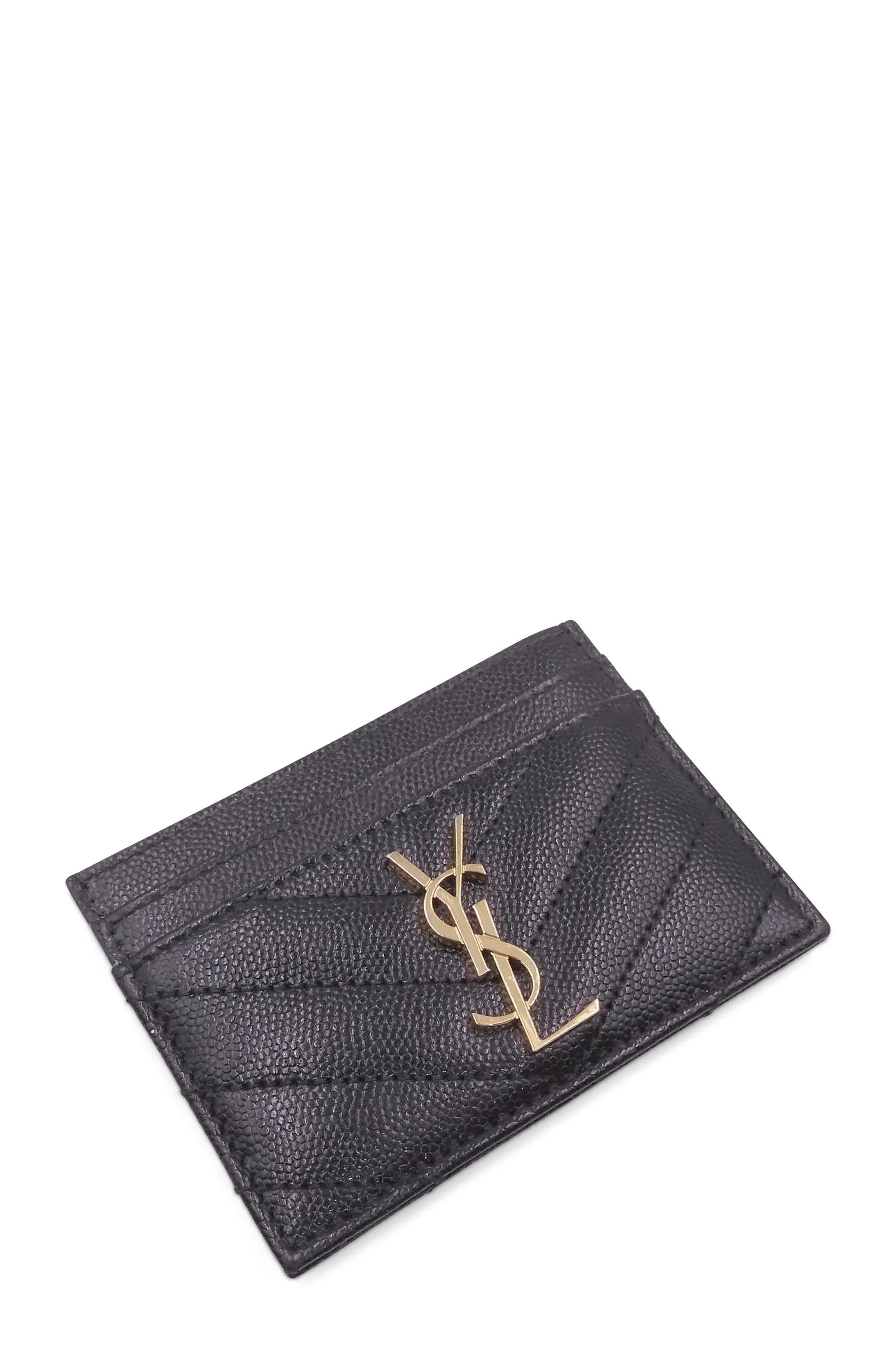 Monogram Card Holder Black