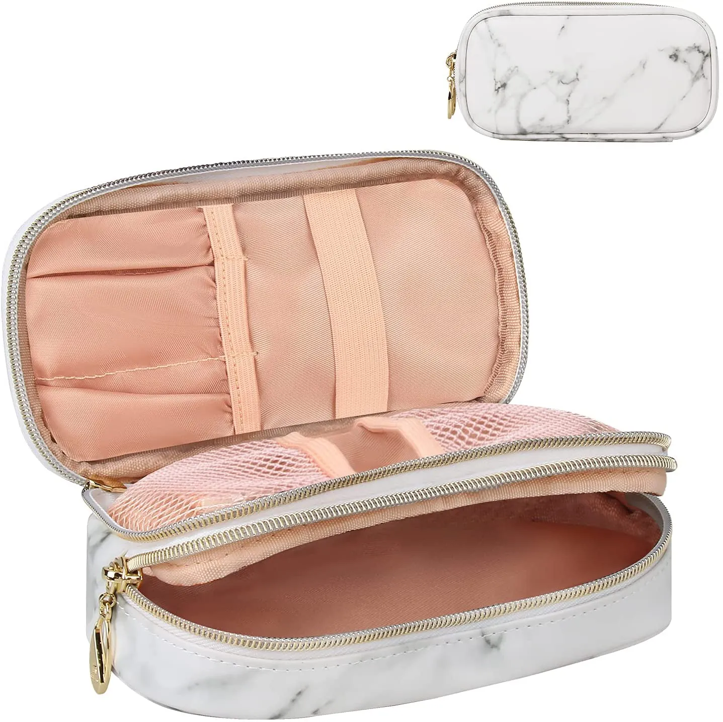 MONSTINA Makeup Bag for Women,Pouch Bag,Makeup Brush Bags Travel Kit Organizer Cosmetic Bag