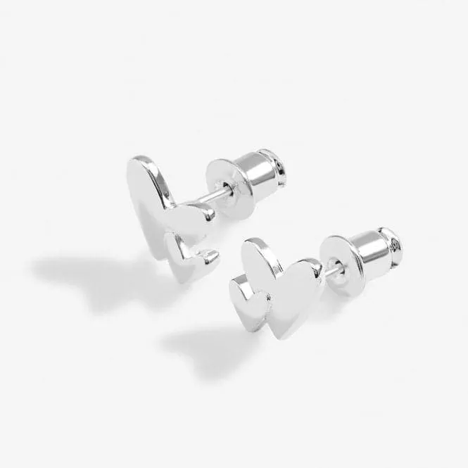 Mother's Day From the Heart Gift Box Just For You Mum Silver Plated Earrings 6965