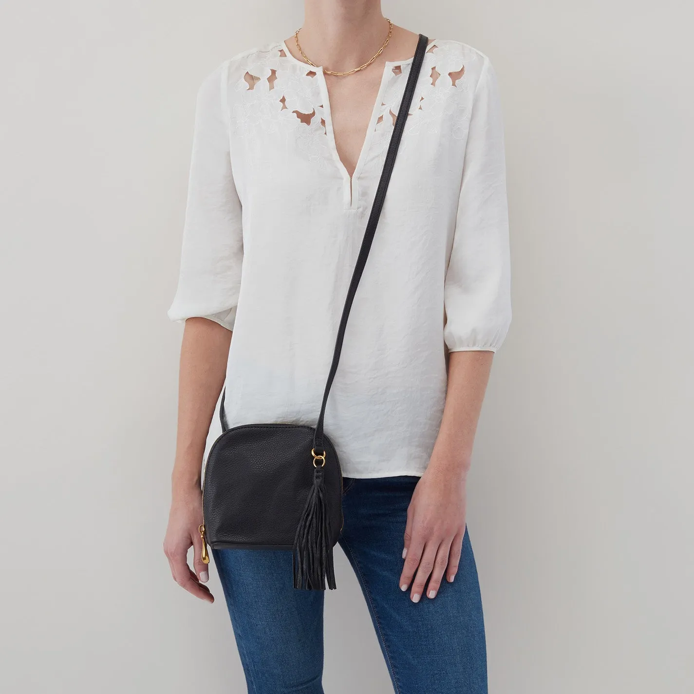 Nash Crossbody In Pebbled Leather - Cork