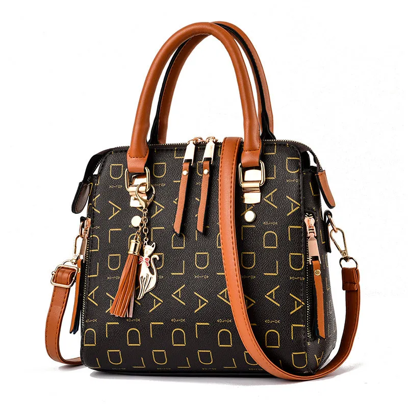 New Trendy Letter Print Women's Handbag Fashion Tote Bag Large Capacity Crossbody Bag