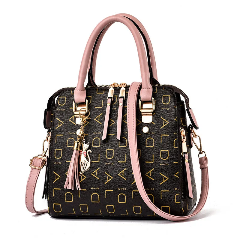 New Trendy Letter Print Women's Handbag Fashion Tote Bag Large Capacity Crossbody Bag