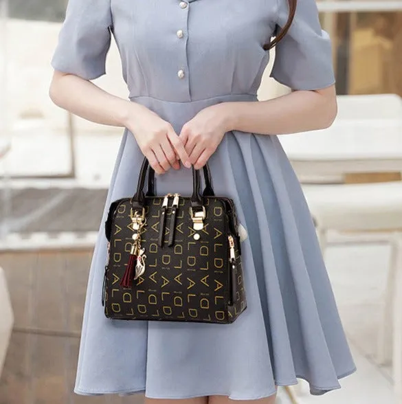 New Trendy Letter Print Women's Handbag Fashion Tote Bag Large Capacity Crossbody Bag