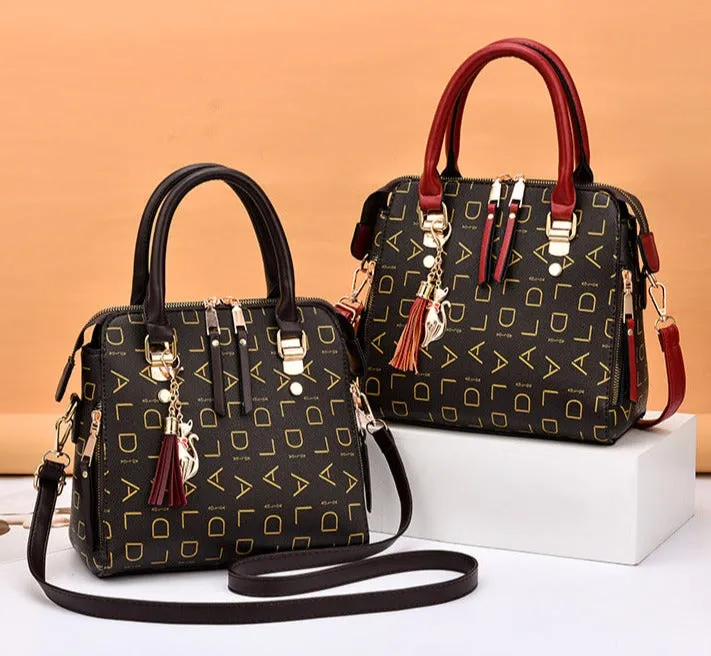 New Trendy Letter Print Women's Handbag Fashion Tote Bag Large Capacity Crossbody Bag