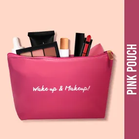 NY Bae Pink Pouch | Makeup Bag | Multi Purpose | Travel Friendly