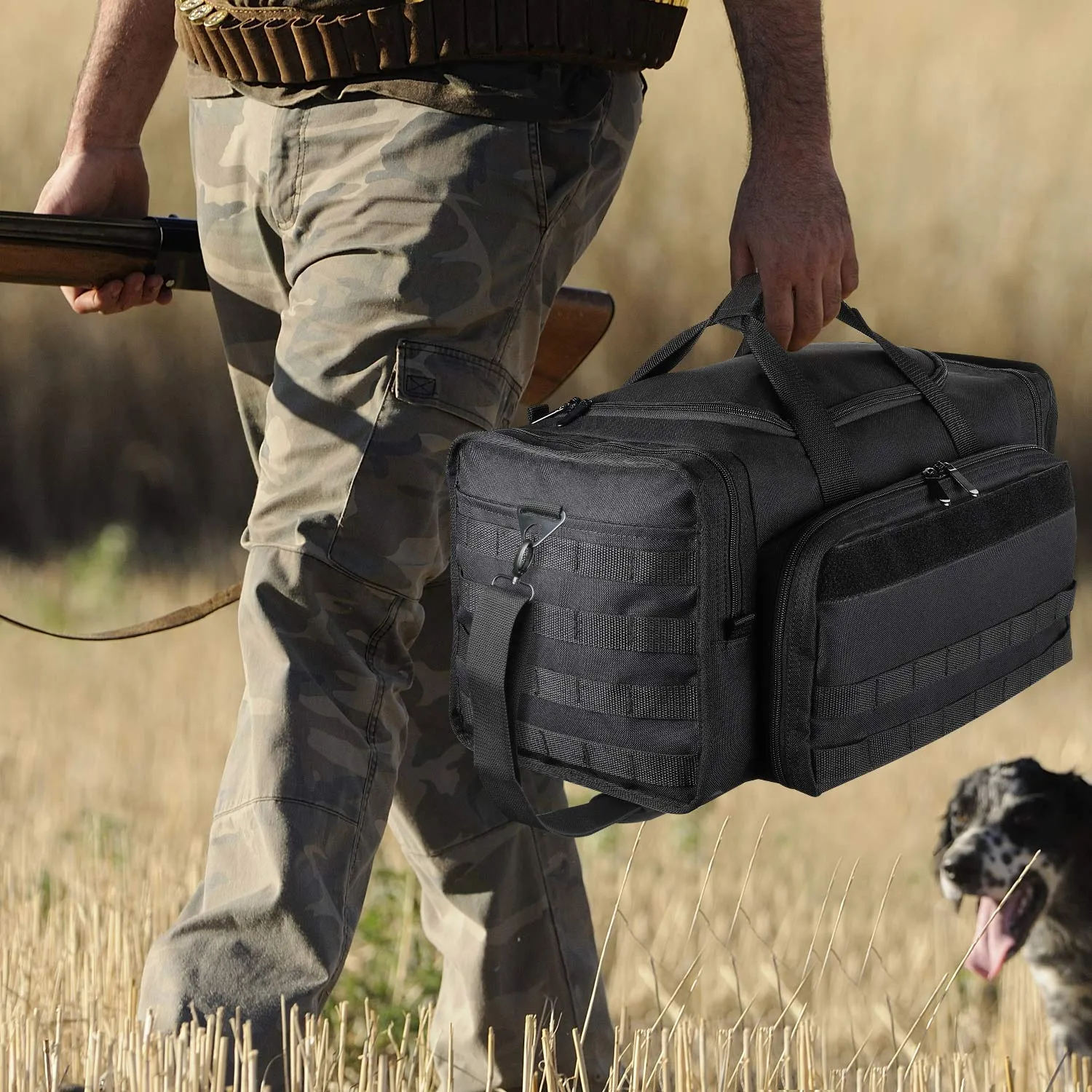Nylon Tactical Range Bag Waterproof for Trekking Fishing Hunting Camping