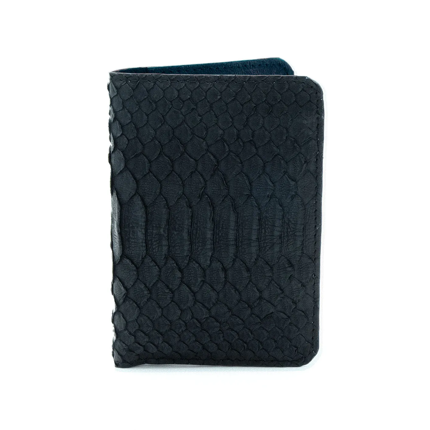Onyx Black Python Passport Cover