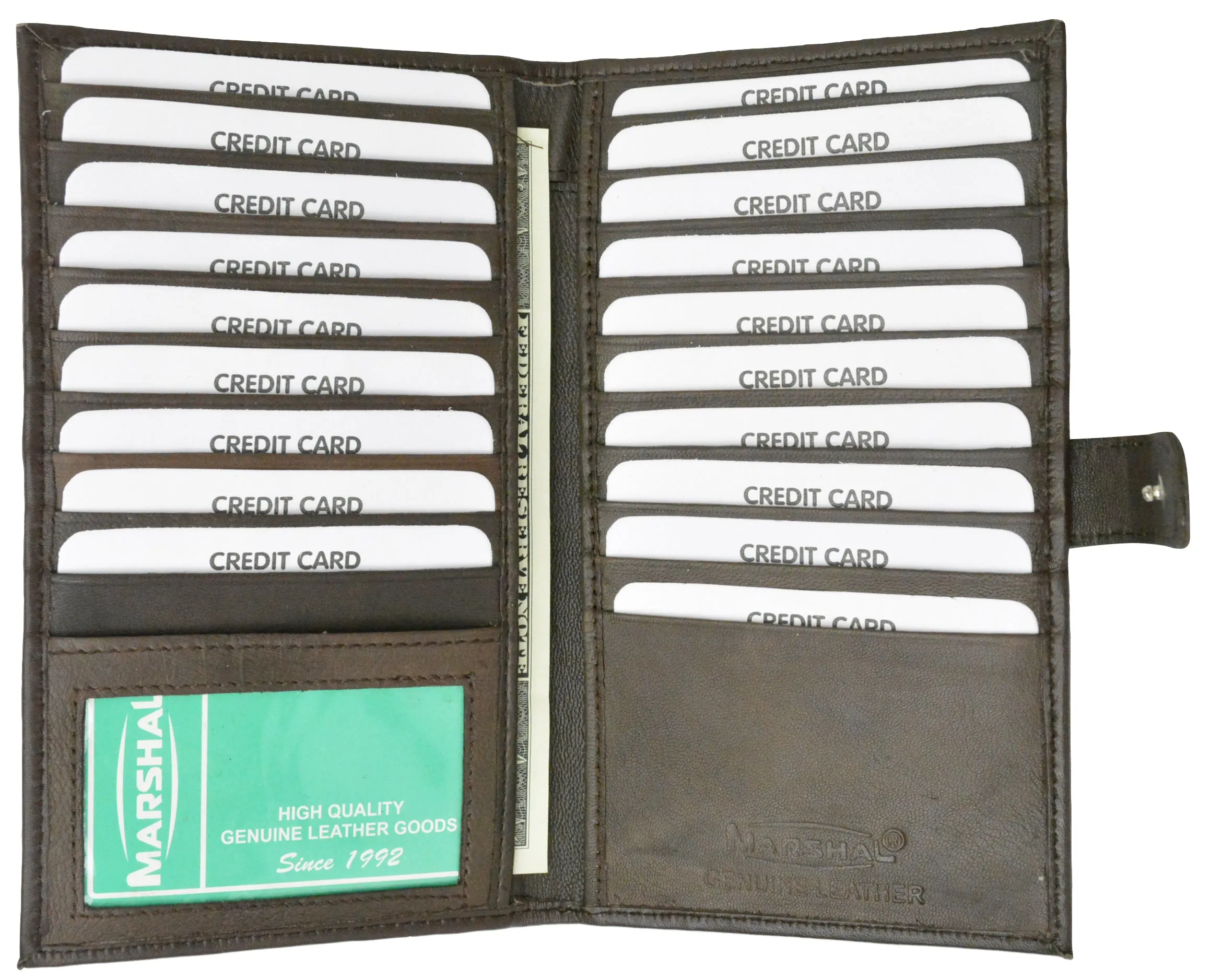 P 1629/100% Soft Premium Genuine Leather Bi fold Card Holder