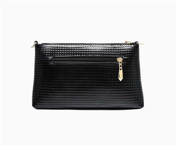Paziye Shiny Leather Leopard Print Shoulder Crossbody Bags